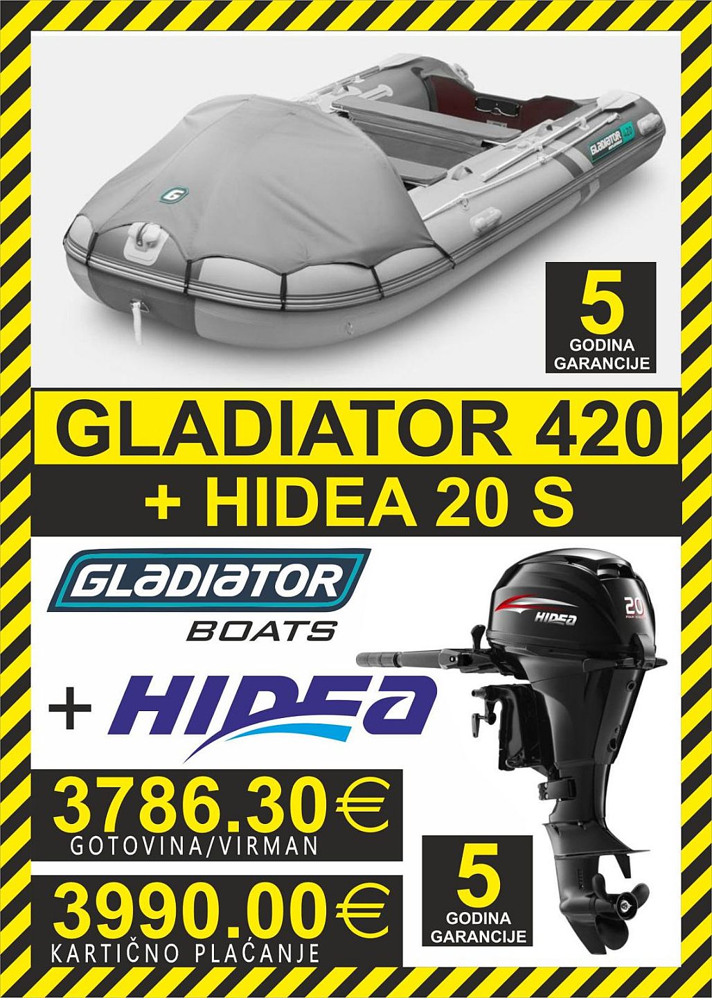 GLADIATOR set 420   motori Hidea - 2025