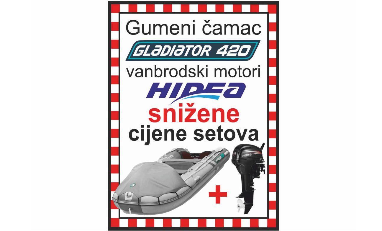 GLADIATOR set 420 + motori Hidea - 2025