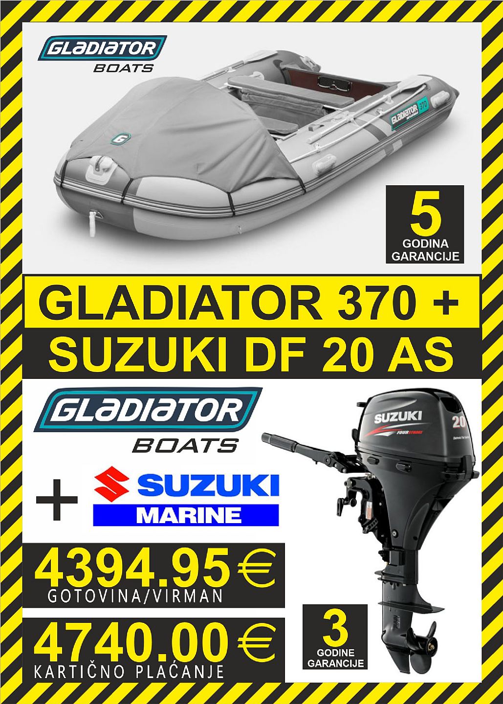 GLADIATOR set 370   motori Suzuki - 2025