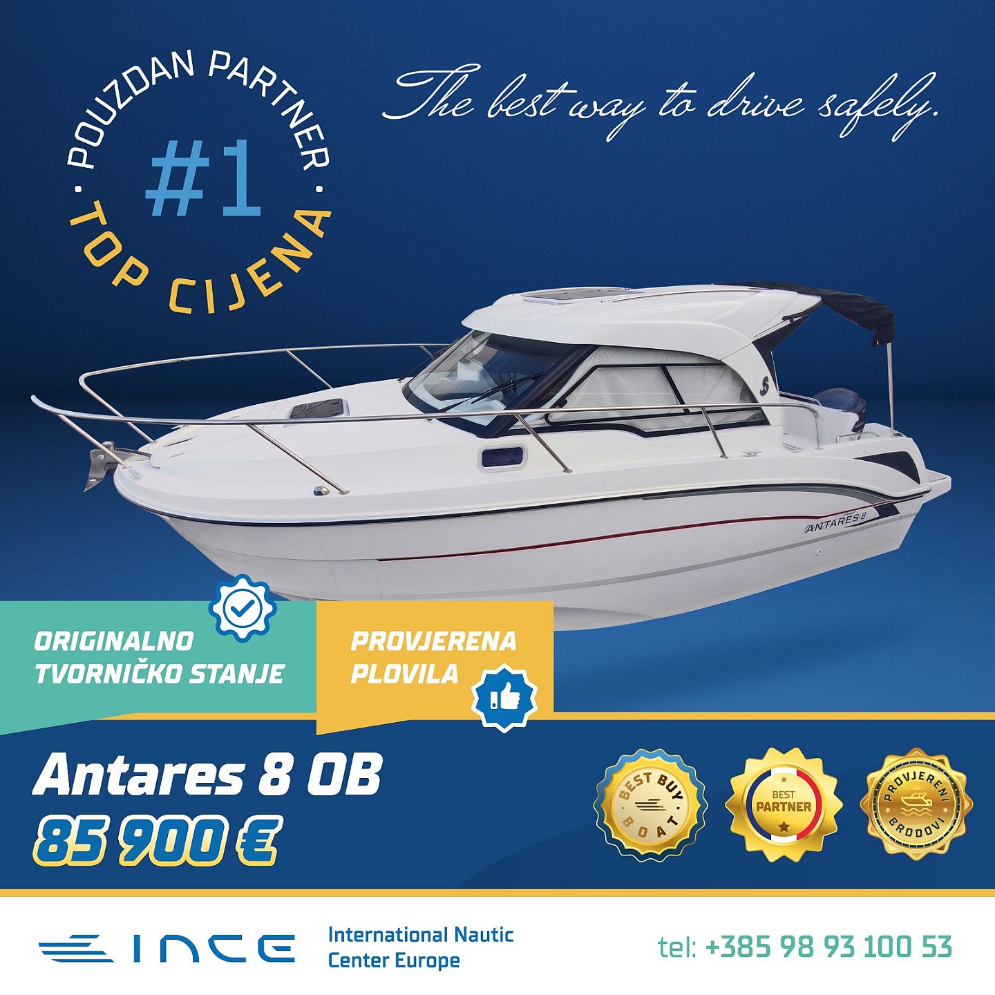 Beneteau ANTARES 8 OB - INCE NOVO - 2016